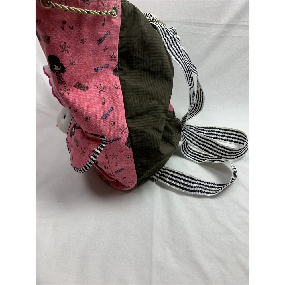 BAO BIBI Fashion Casual Backpack Bag Cotton Cloth Bunny Rabbit‎ Fun School Pack